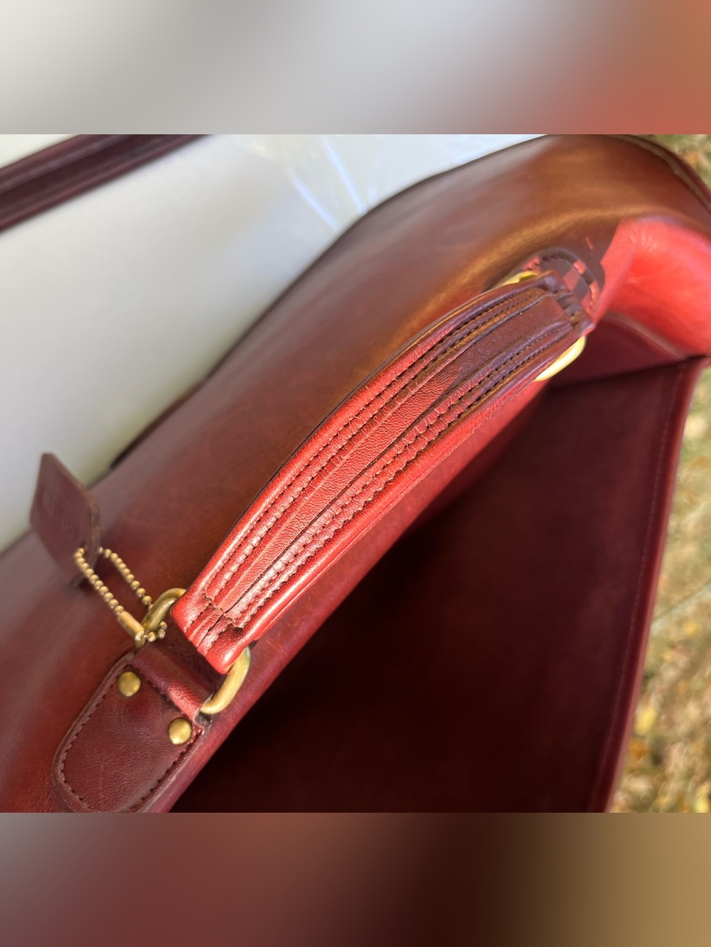 Vintage Coach Metropolitan Brief - pre-94 - United States- Bordeaux - Style 5180 - Picture 14 of 16
